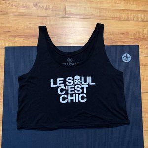 Women's Black SoulCycle Crop Top Tank